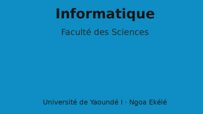 Informatique L3