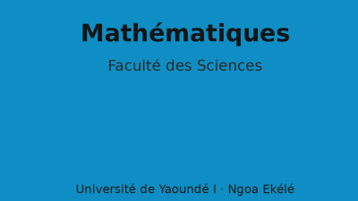 Mathématiques L1