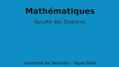 Mathématiques L2