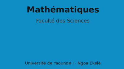 Mathématiques L3